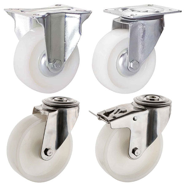 PPPS - ROUES avec structure monolithique en polypropylène et SUPPORT - ROUES - CHARGES MOYENNES - CHARIOTS PPPS - ROUES avec structure monolithique en polypropylène et SUPPORT - ROUES - CHARGES MOYENNES - CHARIOTS